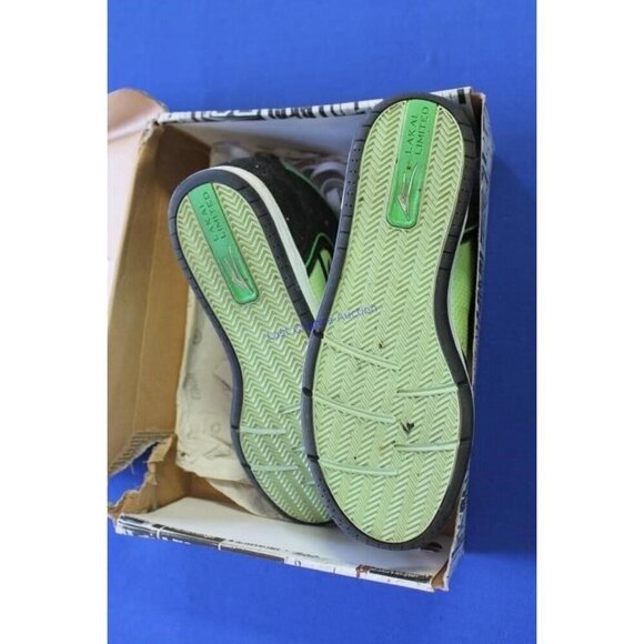 Lakai Telford Skate Skater Shoe Footwear Size 10.5 Black/Green #WFX0912 2000s - Picture 3 of 4
